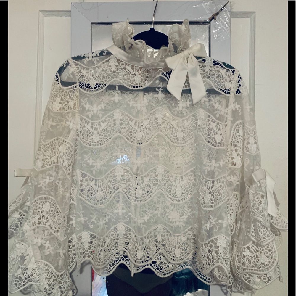 Lace Embroidered Blouse/Top